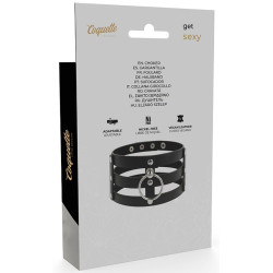 Coquette Ras de cou Coquette Triple Lane Noir